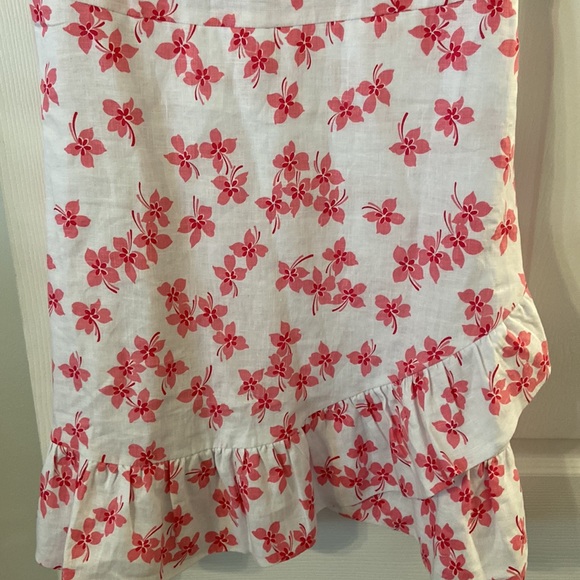 Beautiful Draper James 100% Lien Dress it’s size 10 color white - Picture 4 of 16